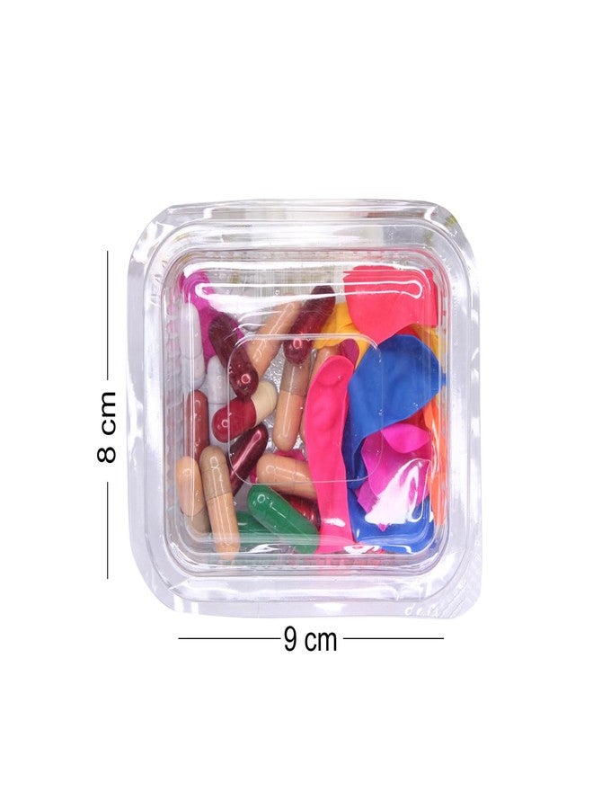 غلان لعبة مسدس على شكل تفاحة من جلان مع بالونات وكبسولات ملونة للأطفال من الجنسين، مجموعة متعددة الألوان من قطعتين، عبوة واحدة - Image 3